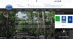 Desktop Screenshot of camping-maubuisson.com