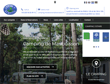 Tablet Screenshot of camping-maubuisson.com